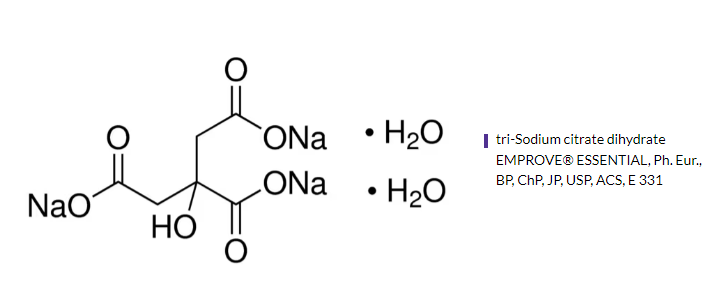 تری سدیم سیترات دی هیدرات 